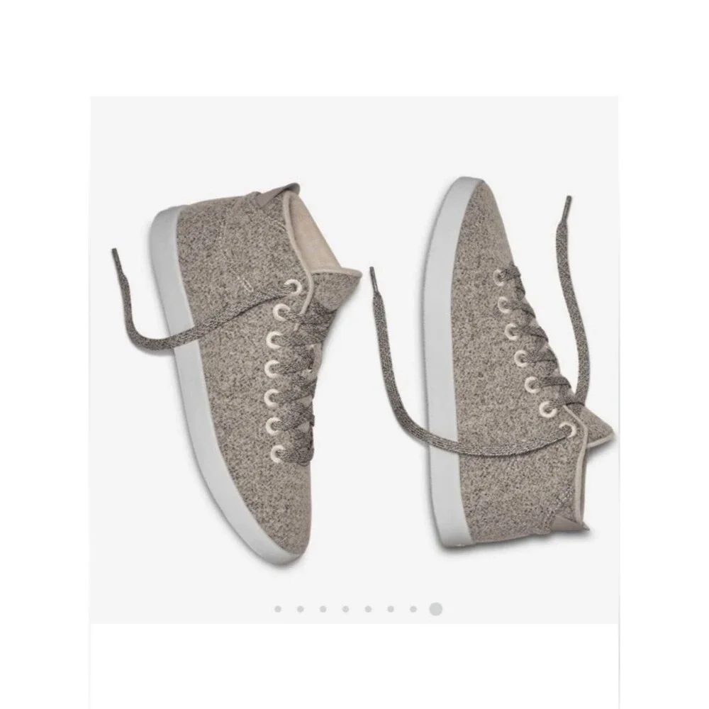 Allbirds Wool Piper Mids NWOB Gray Womens Size 9 High Top Sneakers